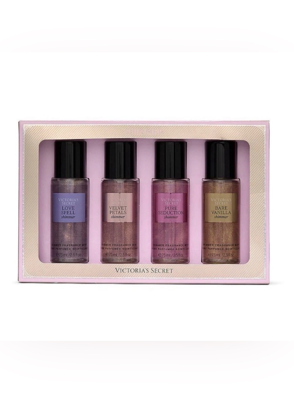 Victoria's Secret Shimmer Body Mist Set - Pink & Gold